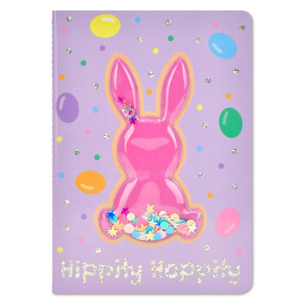 Glitter Bunny Shaky Mini Journal