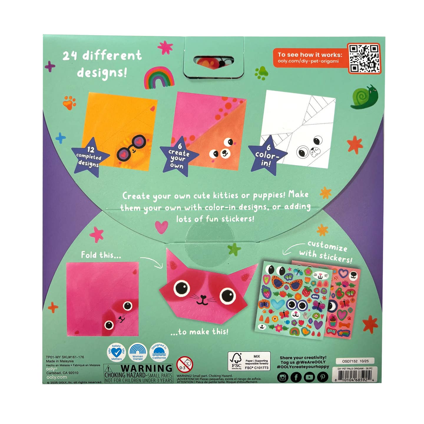 D.I.Y. Pet Pals Origami | Set of 24 Designs