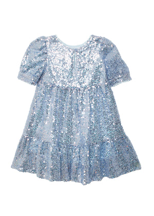 Starry Blue Sequin Dress