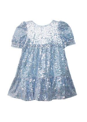 Starry Blue Sequin Dress