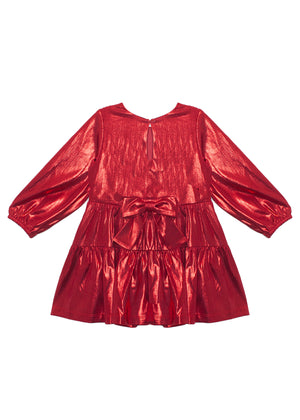 Ruby Red Long Sleeve Dress