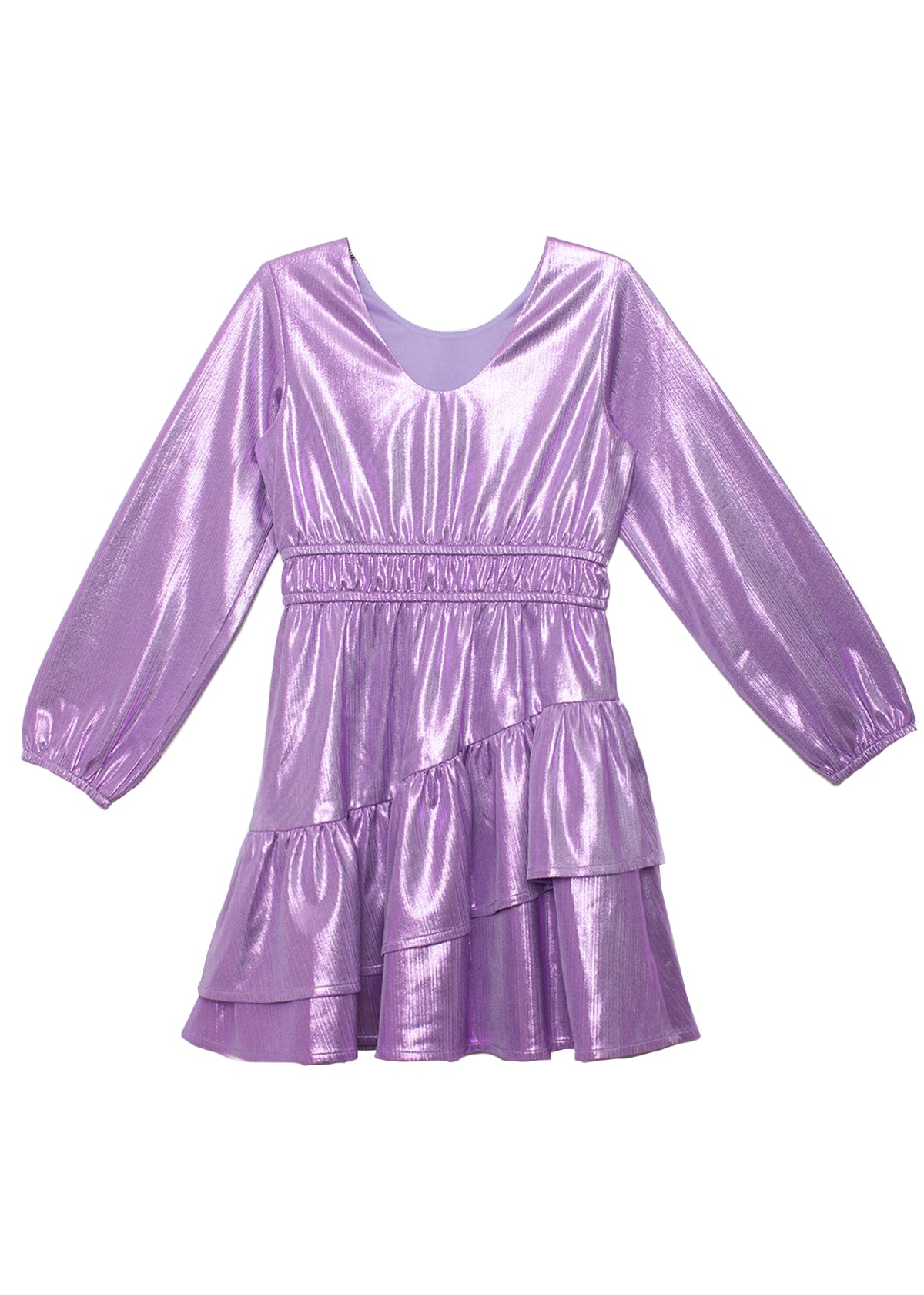Long Sleeve Lilac Glitterball Dress