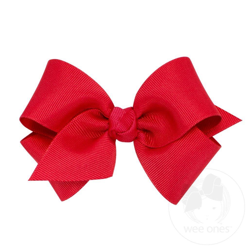 Small Classic Grosgrain Hair Bow with Knot Wrap | Assorted
