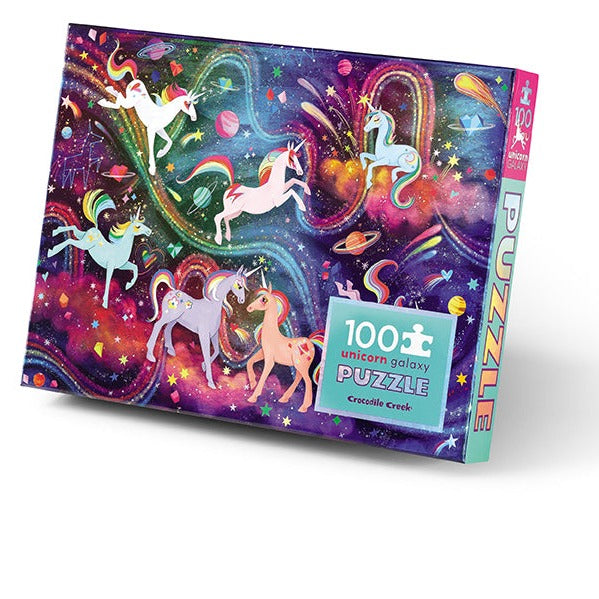 100 Piece Holographic Foil Puzzle | Unicorn Galaxy