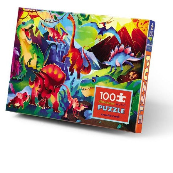 100 Piece Holographic Foil Puzzle | Dinosaur World