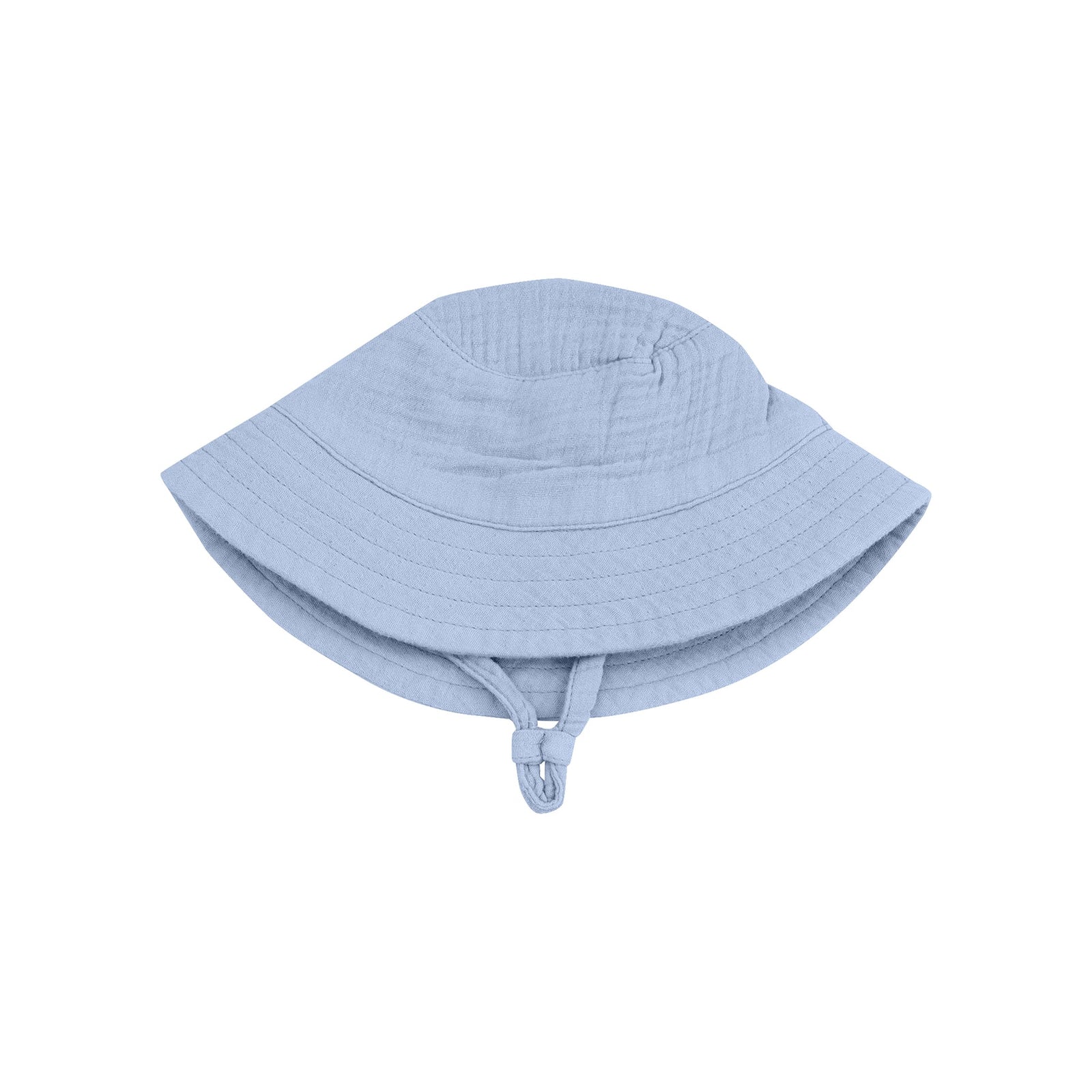 Solid Muslin Dusty Blue Bucket Hat