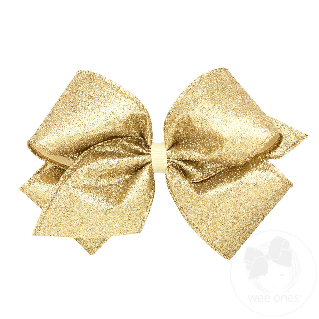 King Party Glitter Girls Hair Bow | Assorted