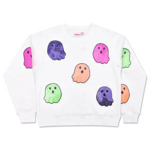 Boo Crew Sequin Sweatshirt