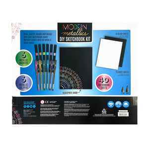 Modern Metallics D.I.Y. Sketchbook Kit | 13pc Set