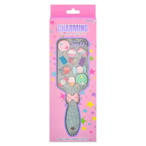 Charming Rhinestone Paddle Brush
