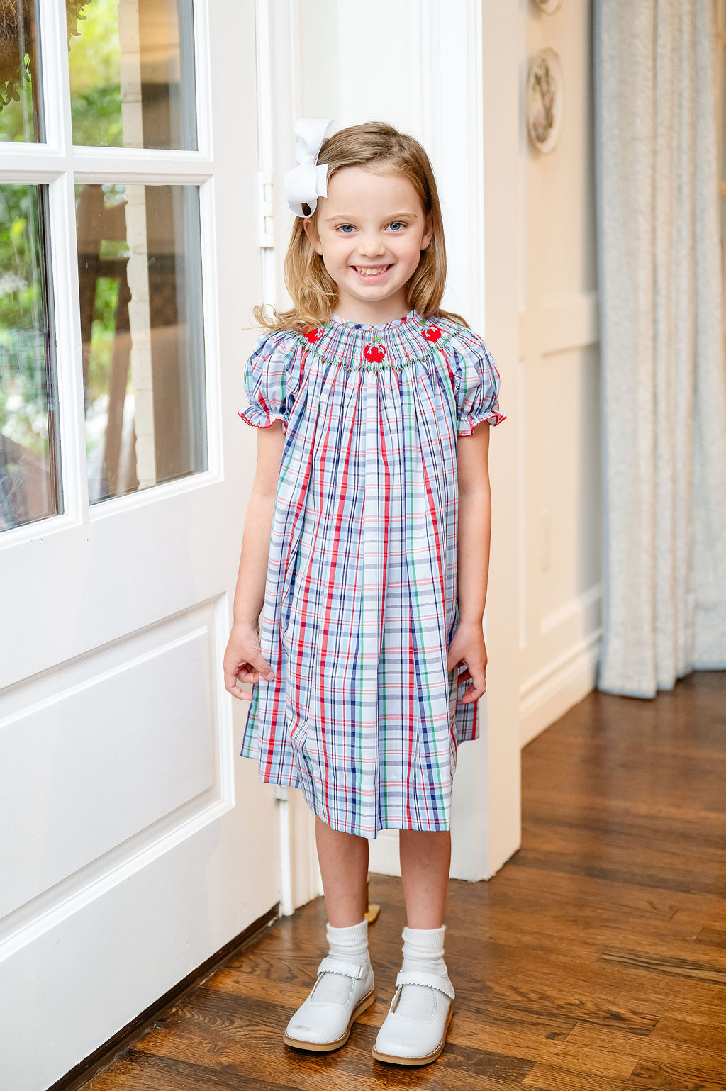 Apples Smocked Helen Dress