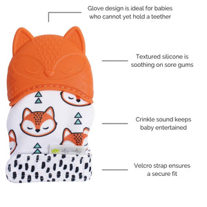 Itzy Mitt™ Silicone Teething Mitts | Fox