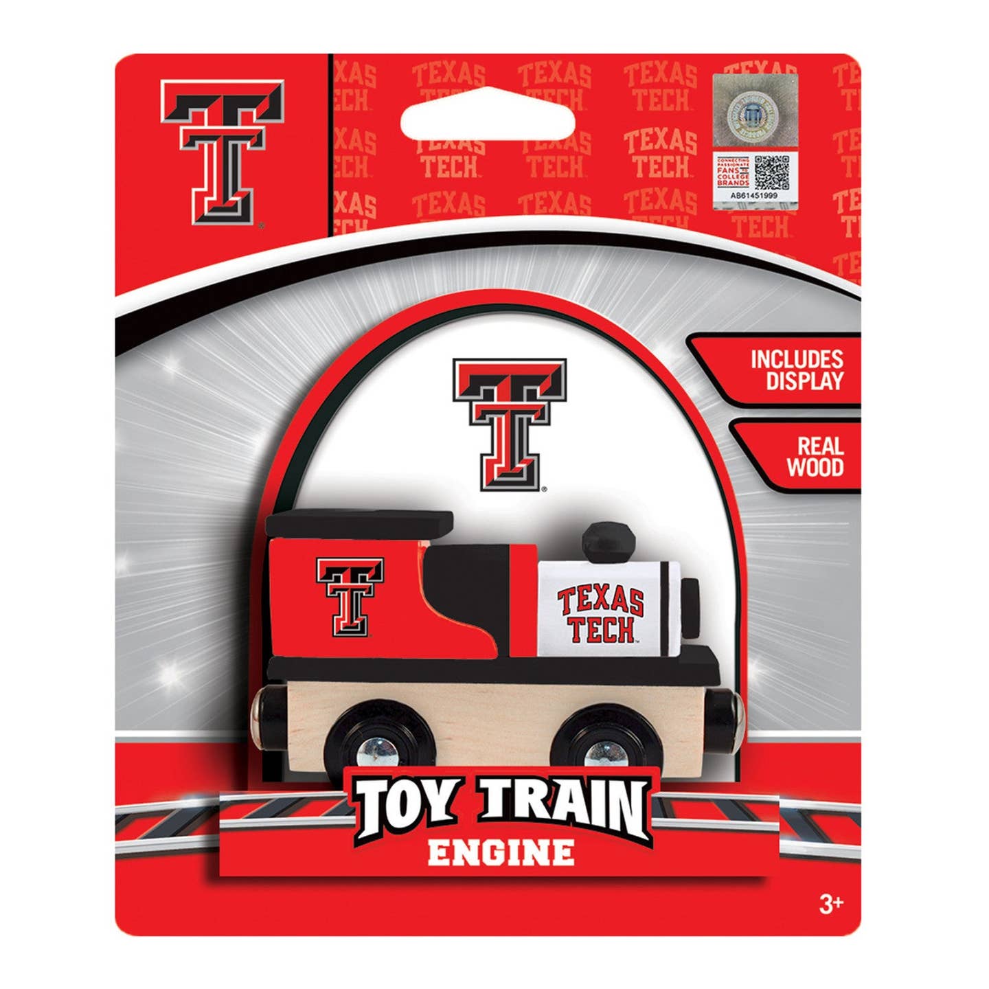 Wooden Toy Train Engine | Texas Tech Red Raiders
