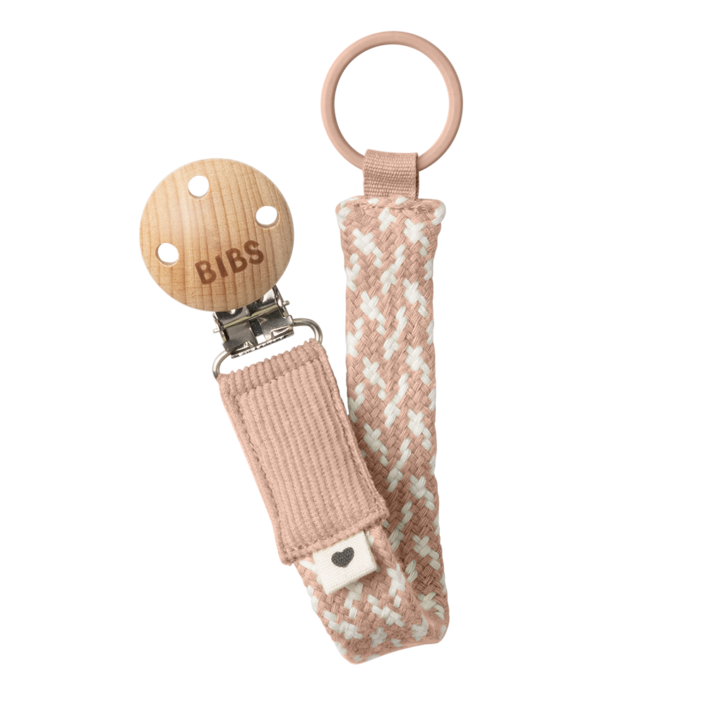Pacifier Clip | Blush / Ivory