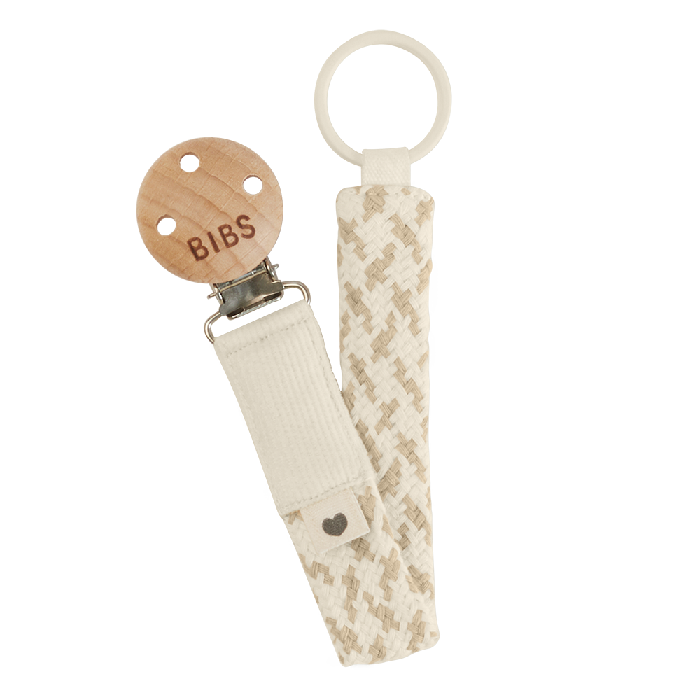 Pacifier Clip | Sand / Ivory