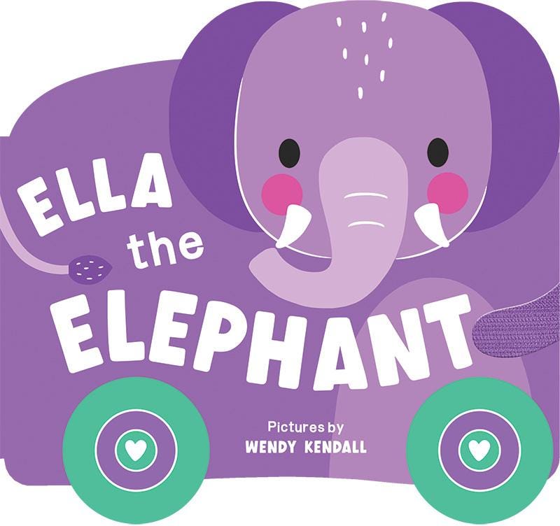 Rolling Pals Board Book | Ella the Elephant