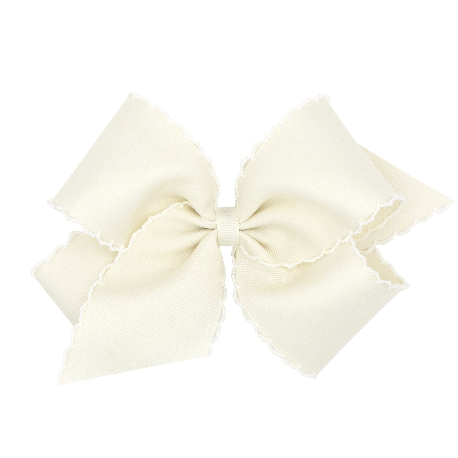 King Monotone Moonstitch Edge Grosgrain Bow | Assorted Colors