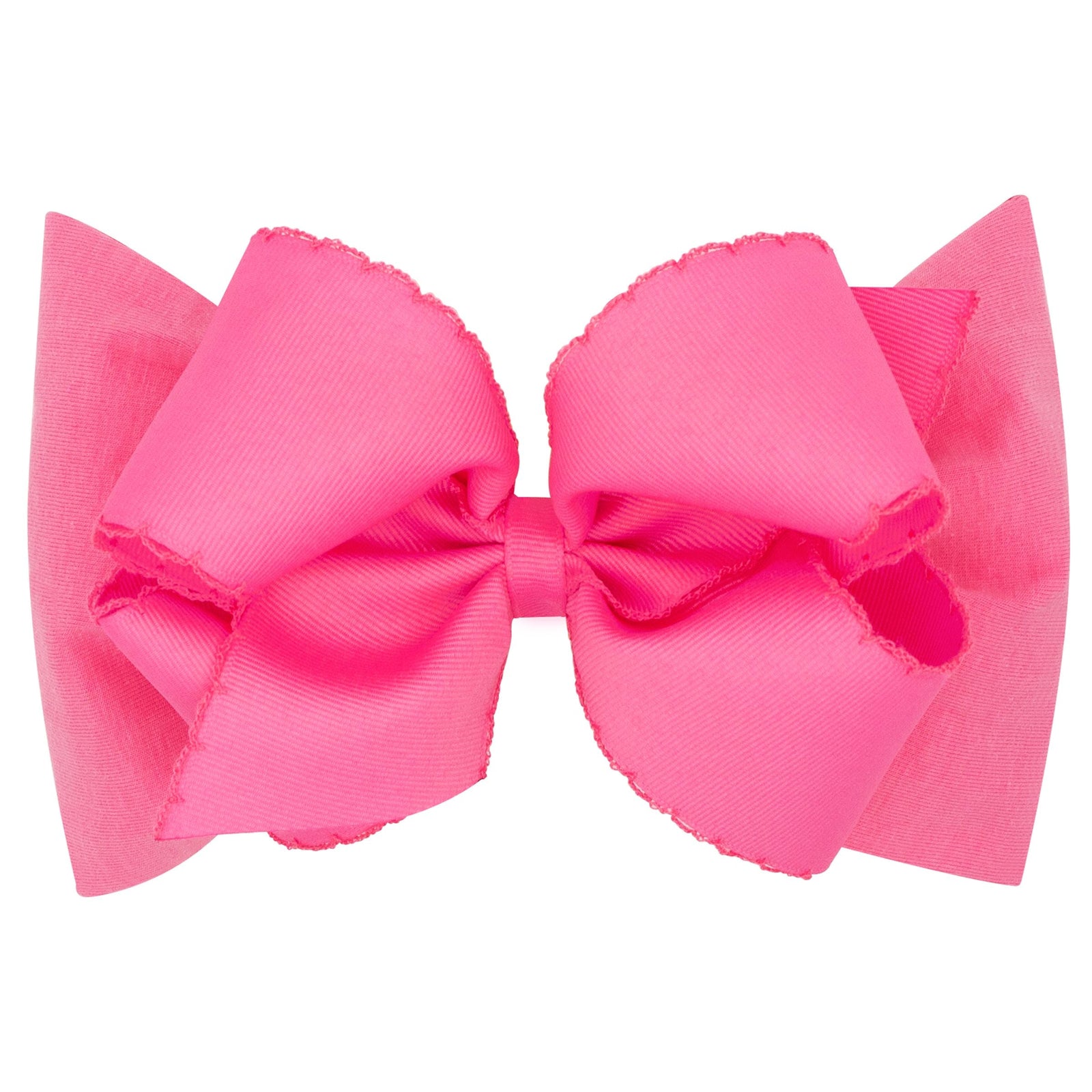 Grosgrain Monotone Moonstitch Bow on Jersey Baby Band | Assorted