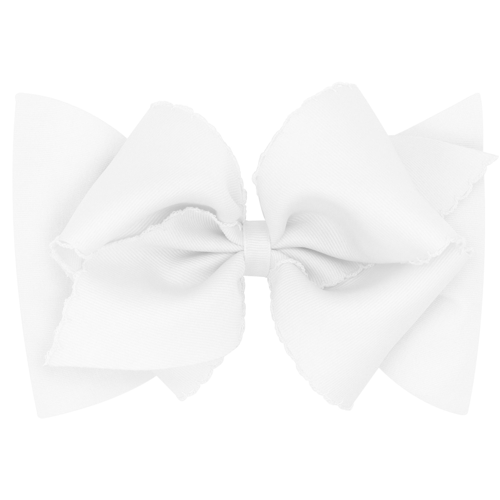 Grosgrain Monotone Moonstitch Bow on Baby Band | Assorted