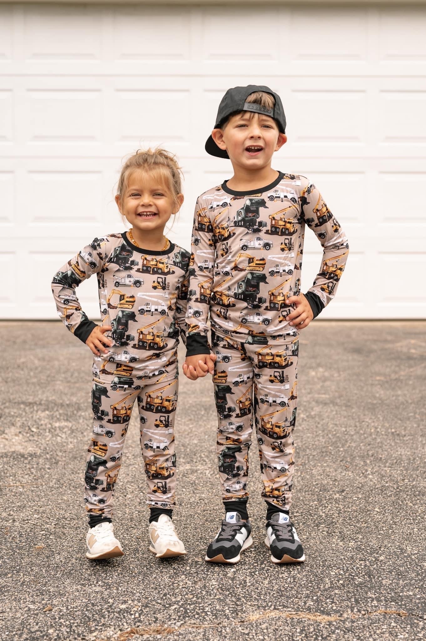 Work Hard Play Hard 2 Piece Bamboo Pajama Set