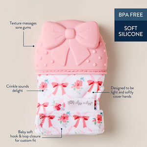 Itzy Mitt™ Silicone Teething Mitts | Bow