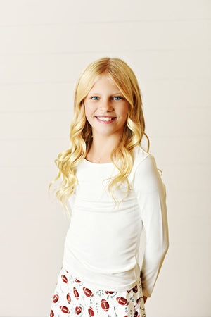 White Long Sleeve Active Top