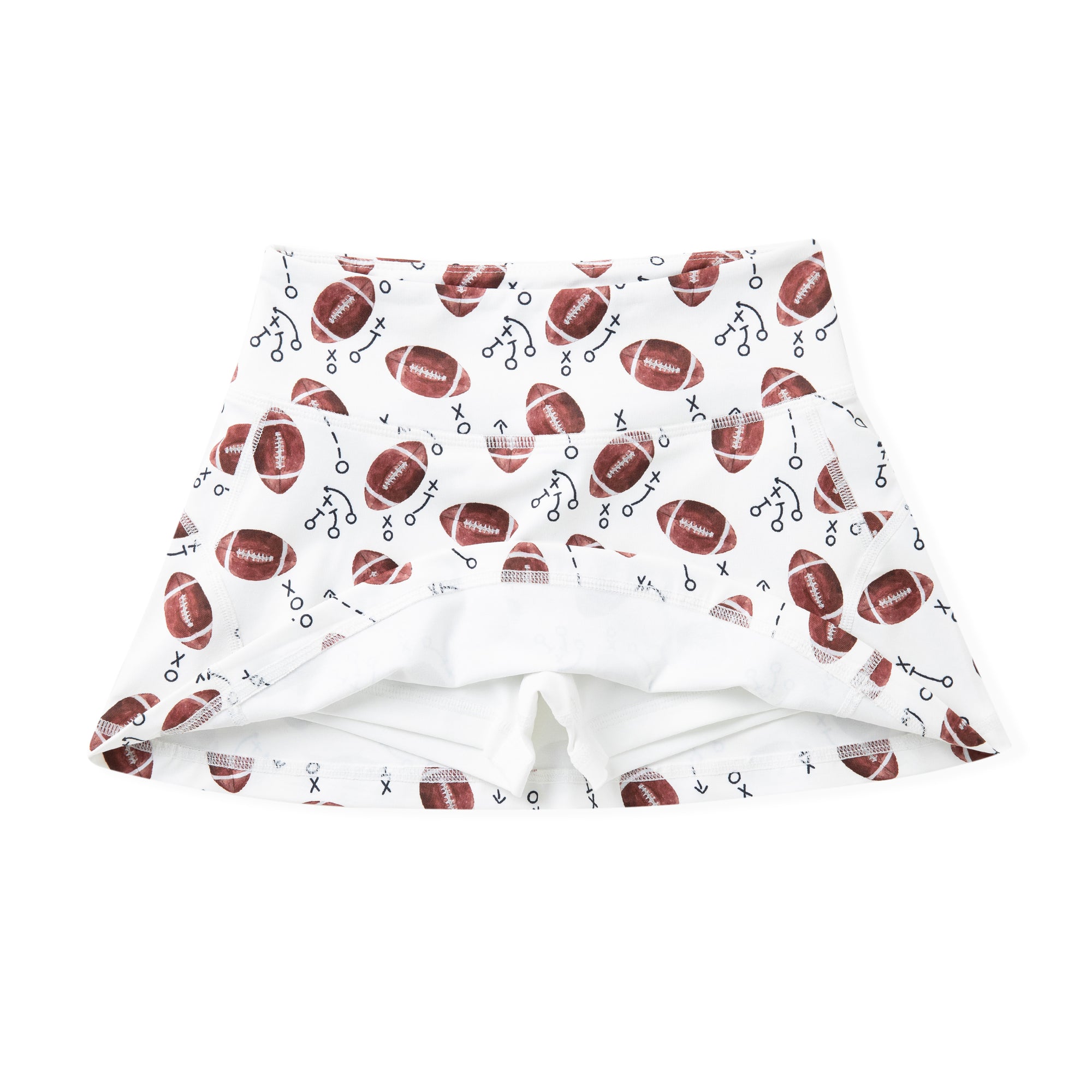 White Football Tennis Skort