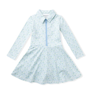 Long Sleeve Floral Tennis Dress