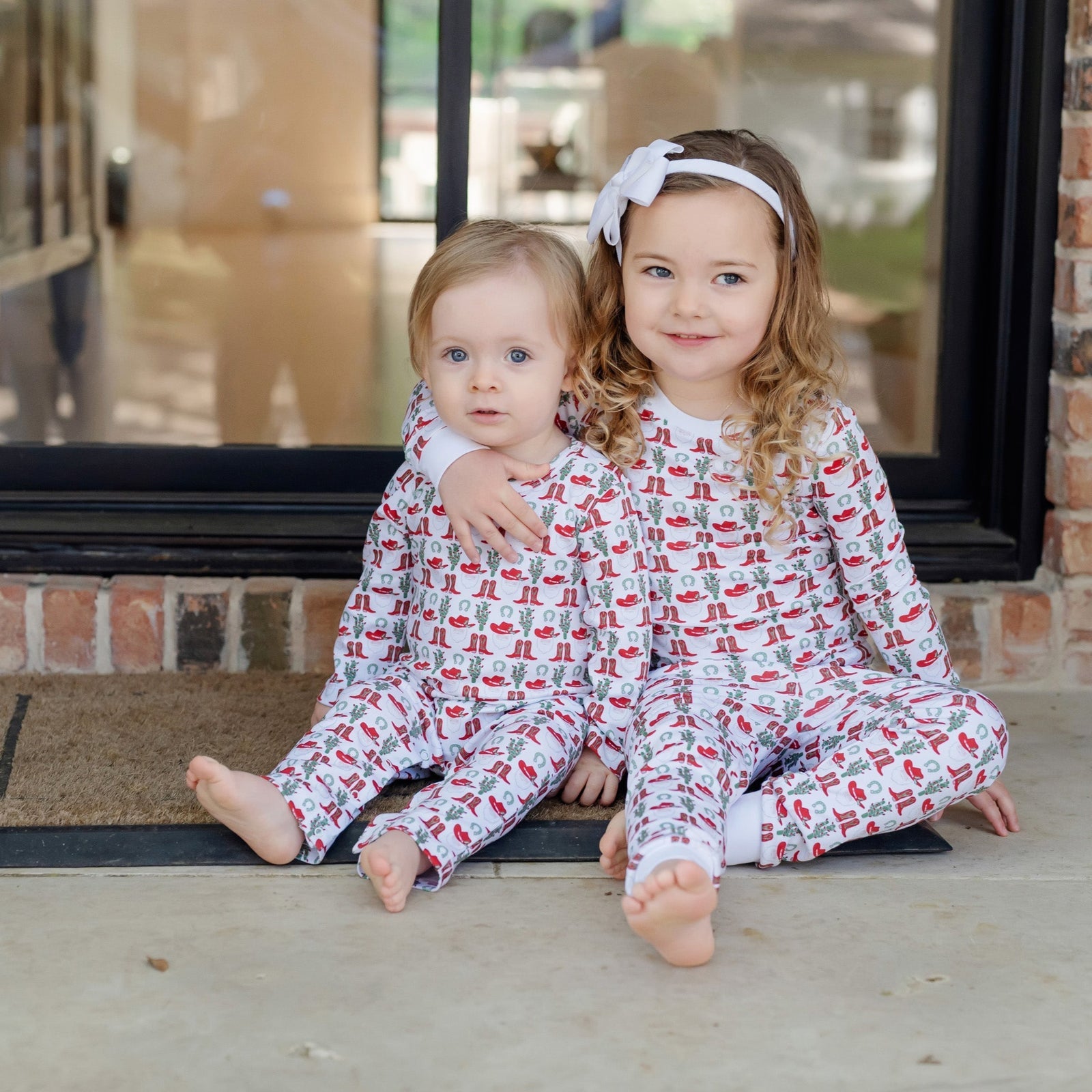 Thompson Pima Cotton Romper | Cowboy Christmas