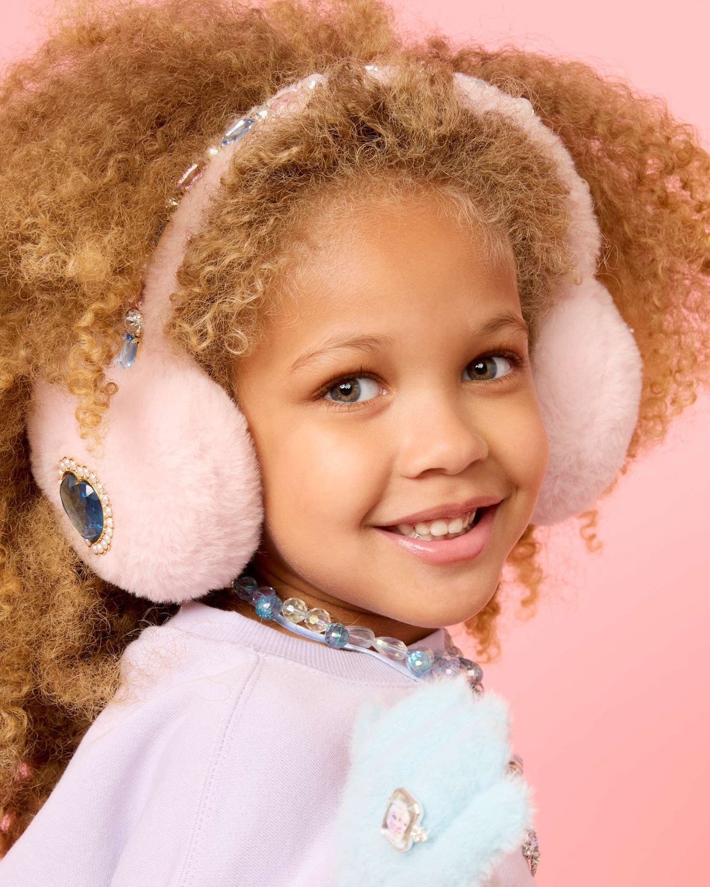 Cotton Candy Bejeweled Ear Muffs