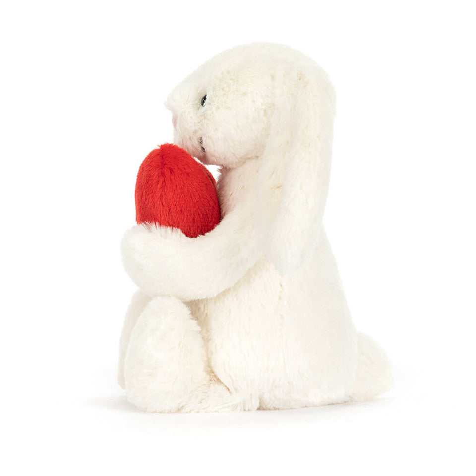 Bashful Red Love Heart Bunny | Medium 12"