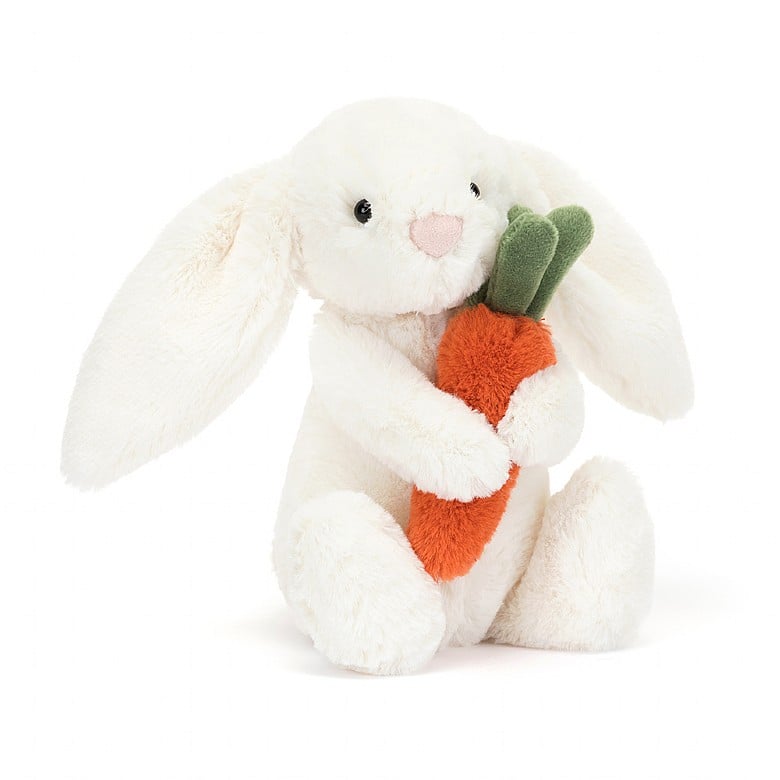 Bashful Bunny With Carrot | Small 7"