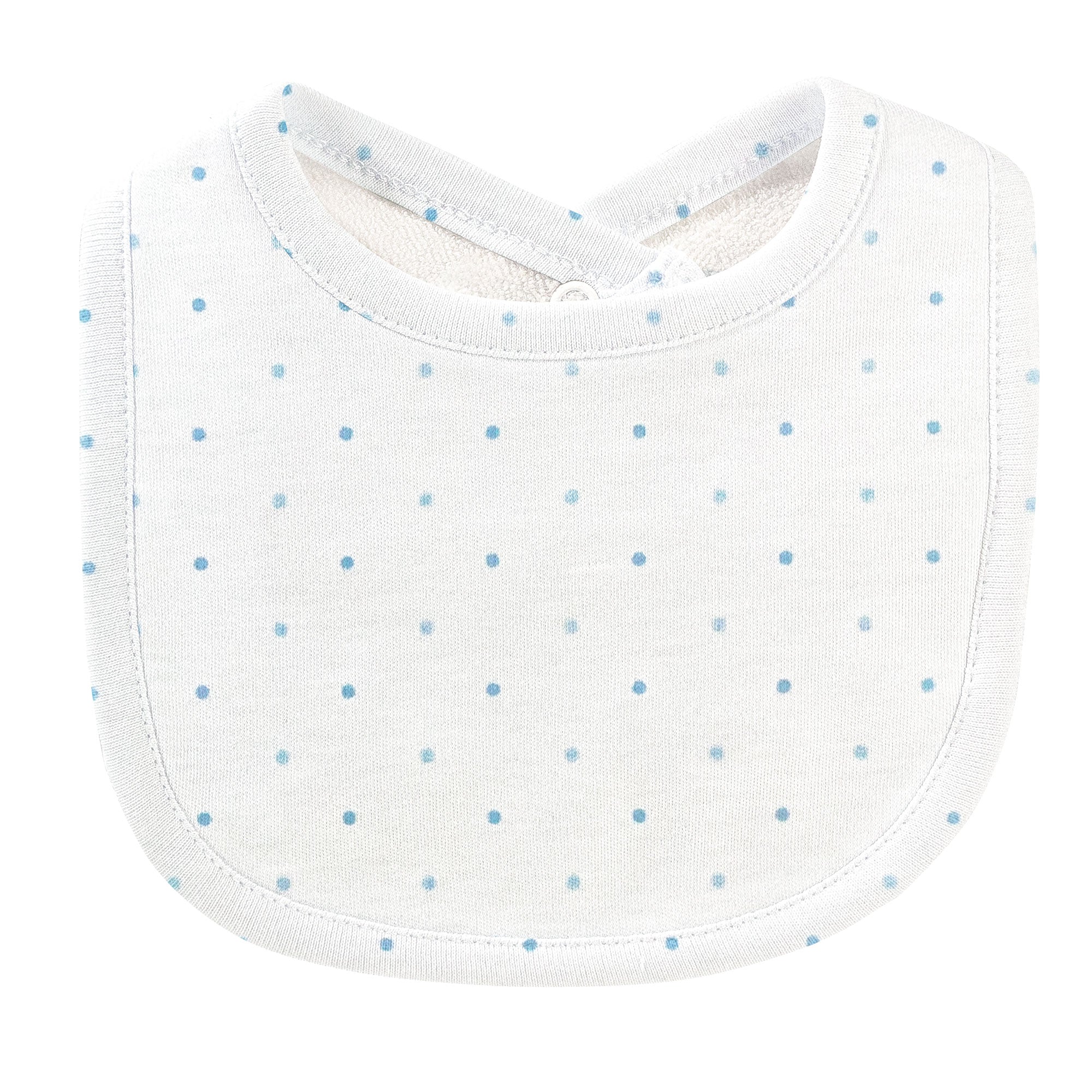 Blue Dots Printed Bib