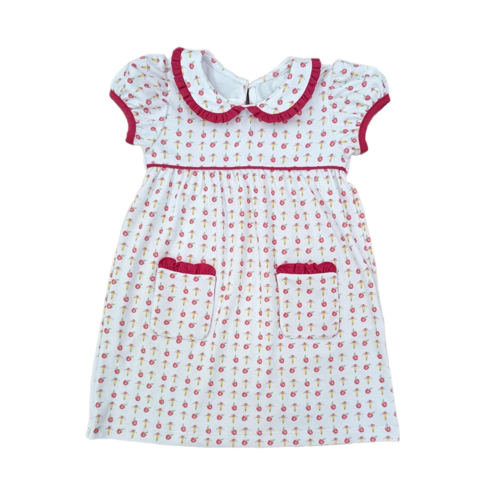 Back to School Apples Knit Dress