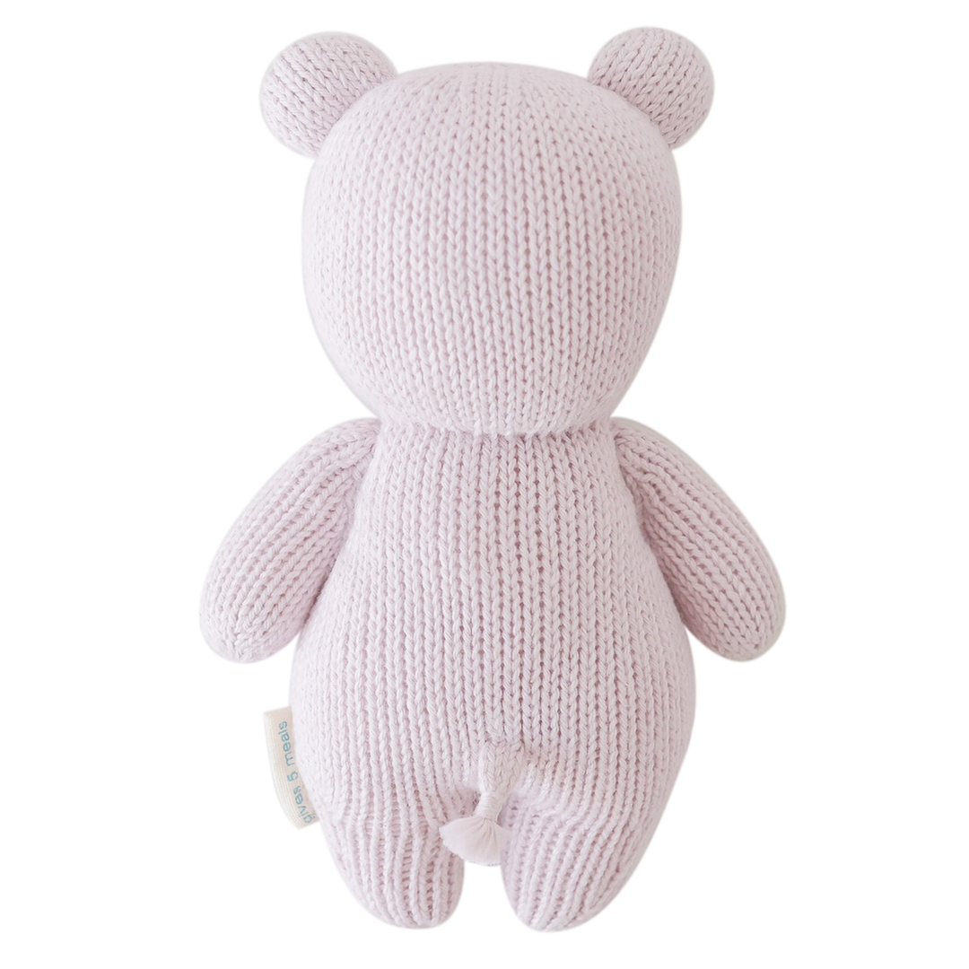 Hand Knit Baby Lavender Hippo