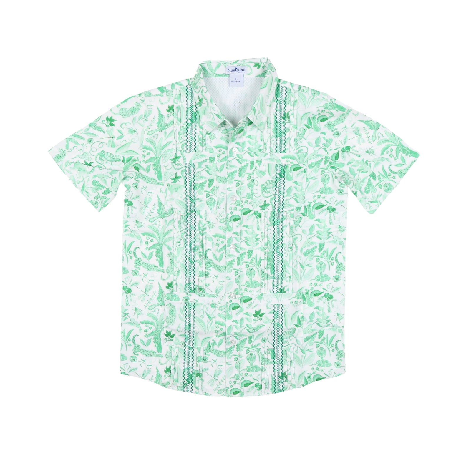 Jade Jungle Guayabera Short Sleeve Shirt