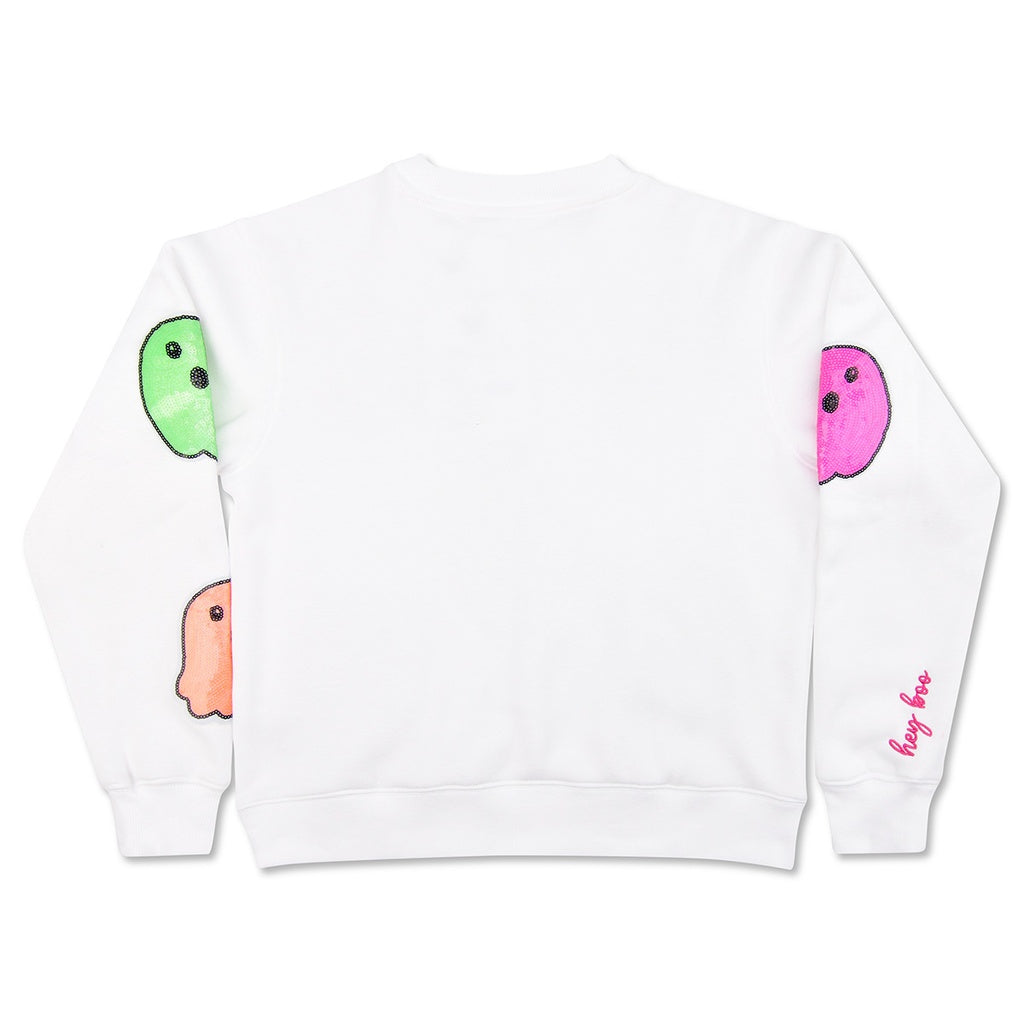 Boo Crew Sequin Sweatshirt