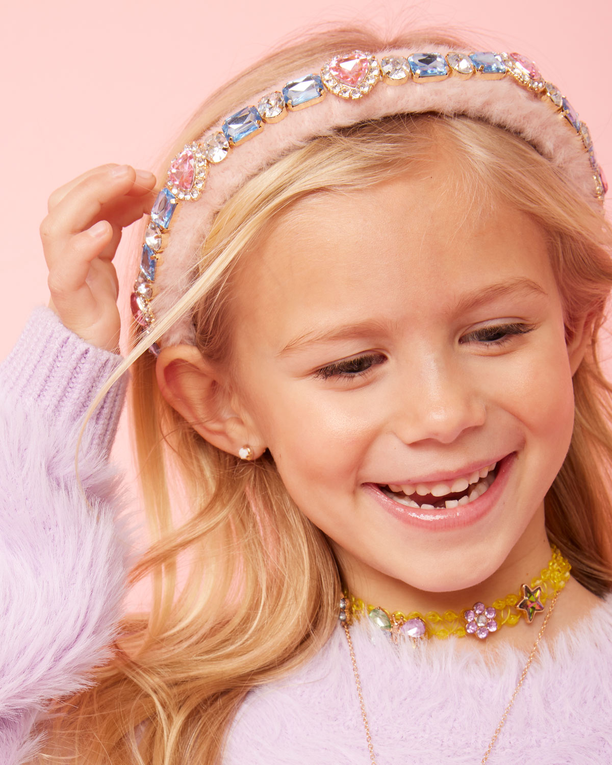 Cotton Candy Bejeweled Headband