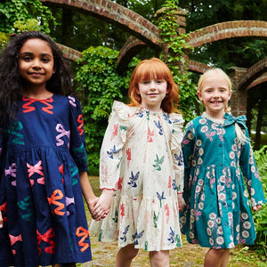 Autumn Dress | Evergreen Buttercup Floral