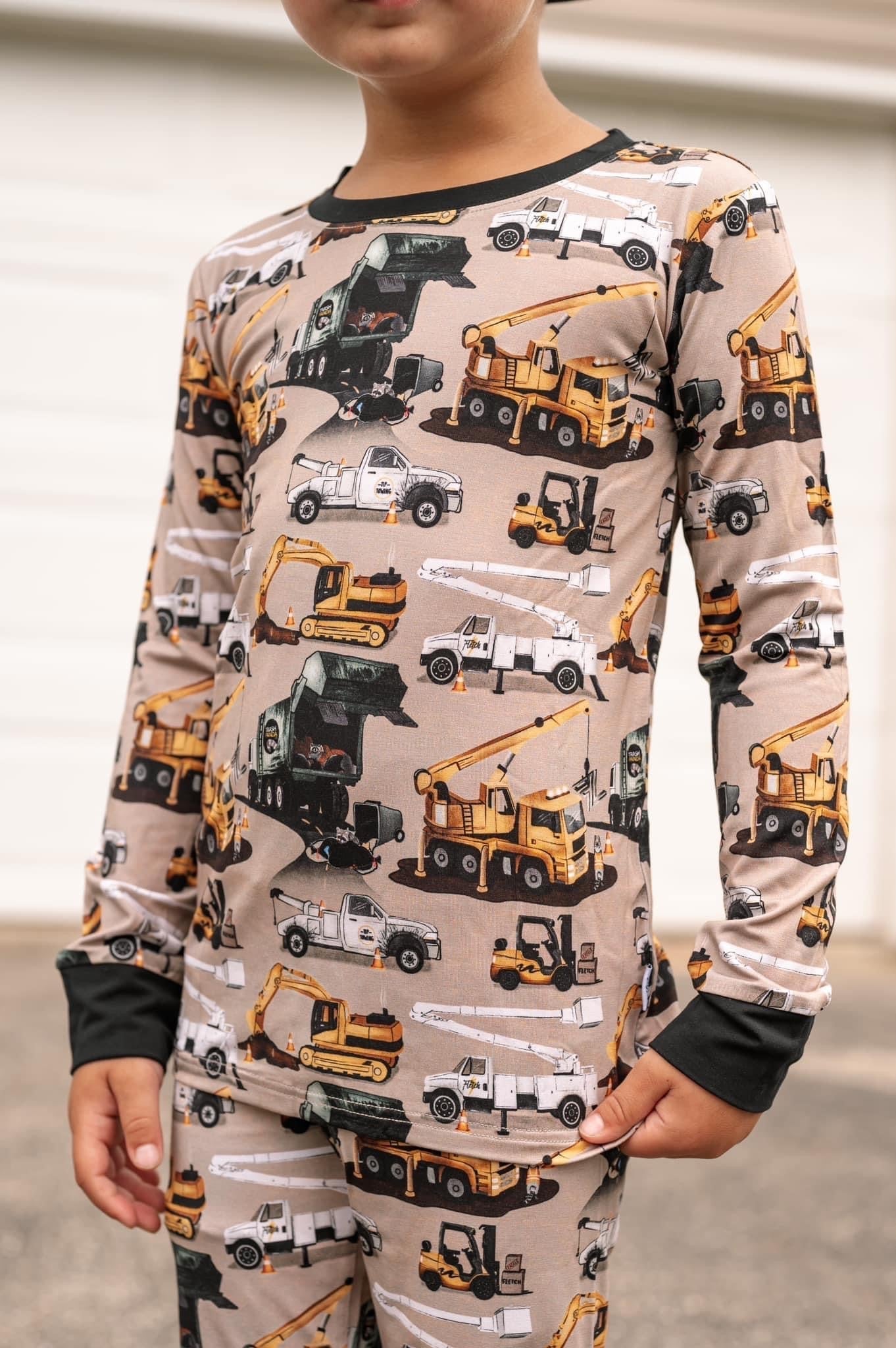 Work Hard Play Hard 2 Piece Bamboo Pajama Set