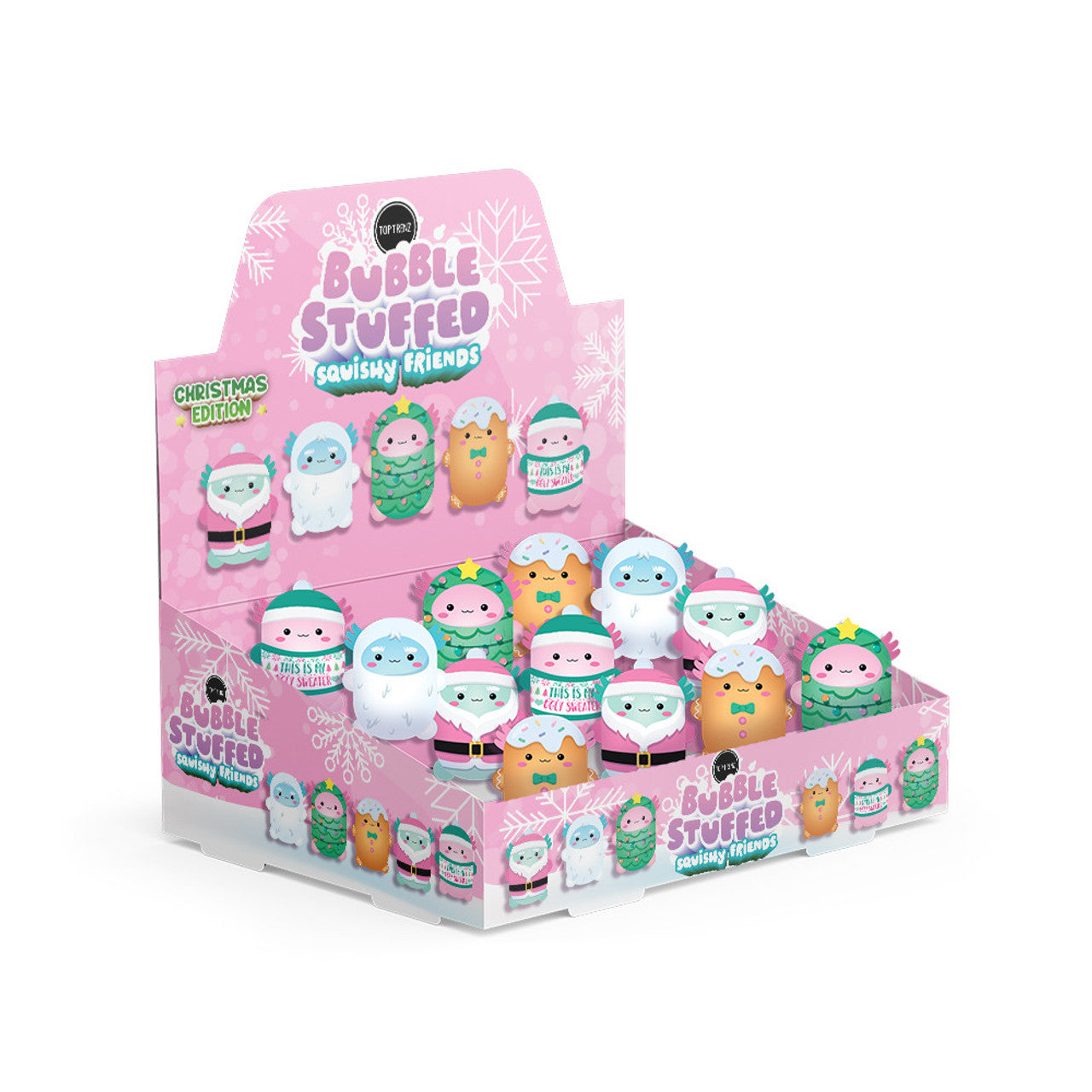 Axolotl Christmas Bubble Stuffed Squishy