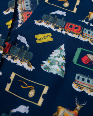 Polar Express Button Down Pajama Set