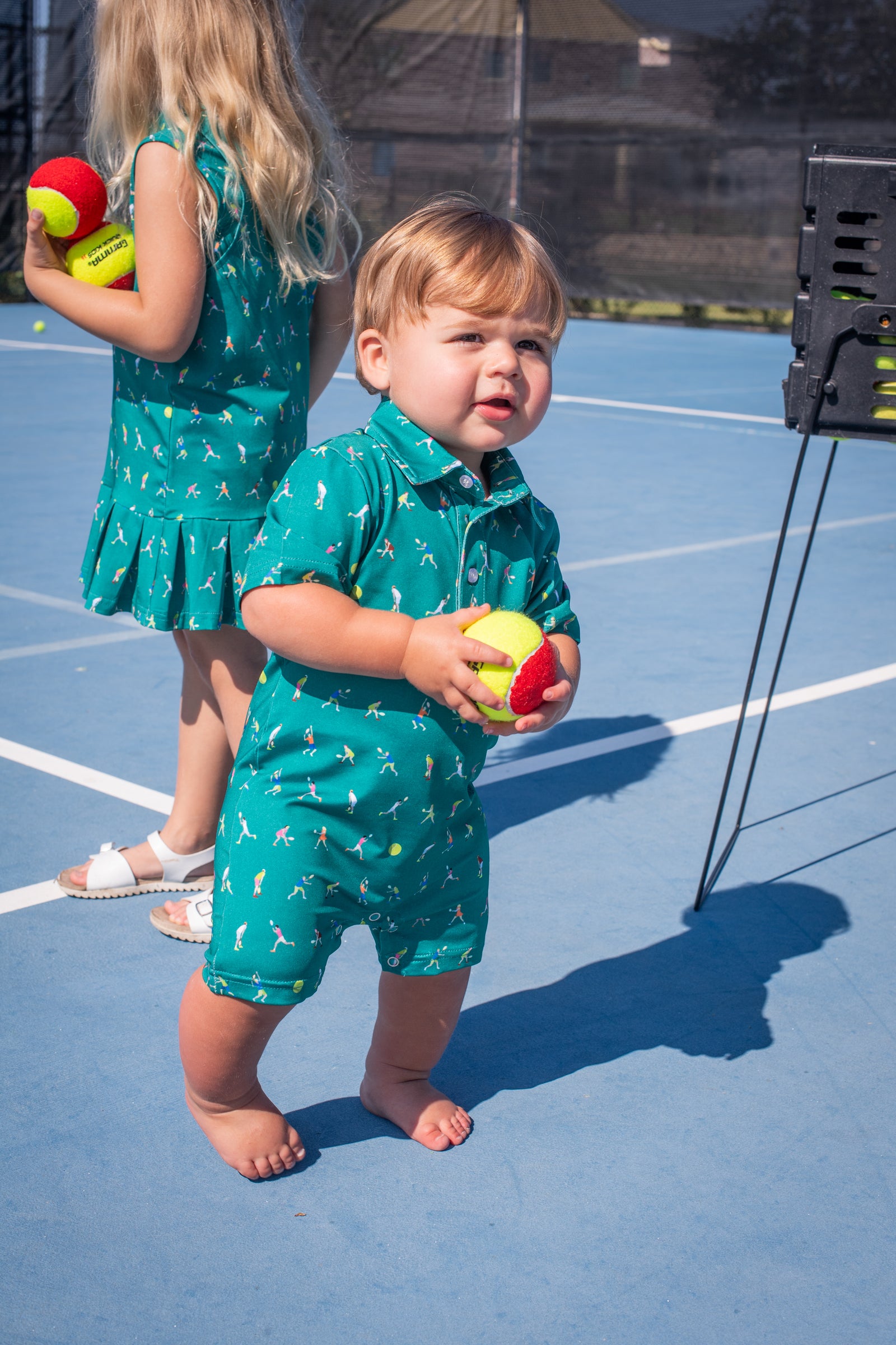 Tennis Polo Polo Short Sleeve Romper