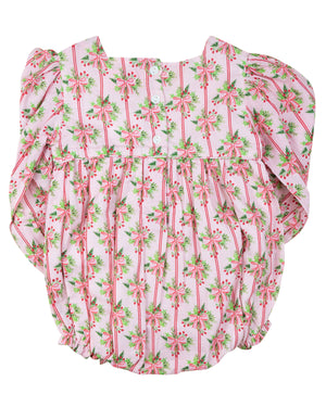 Holiday Bow Striped Bubble