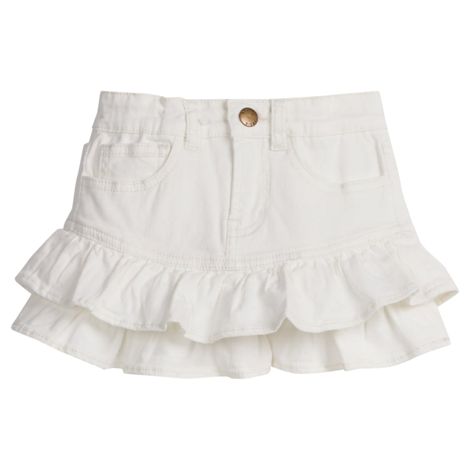Denim Mini Skirt | Ivory