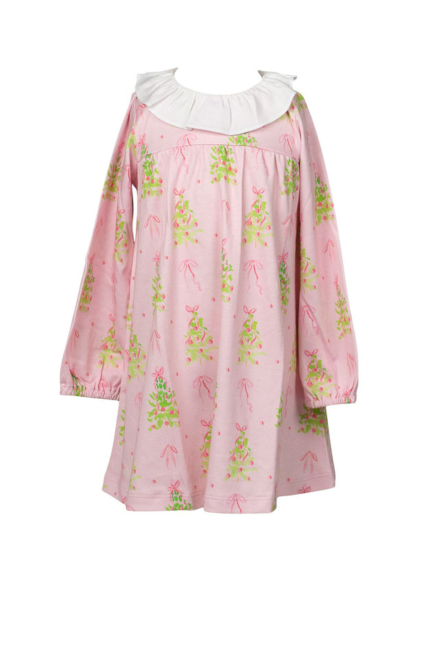 Pink Tinsel Long Sleeve Dress