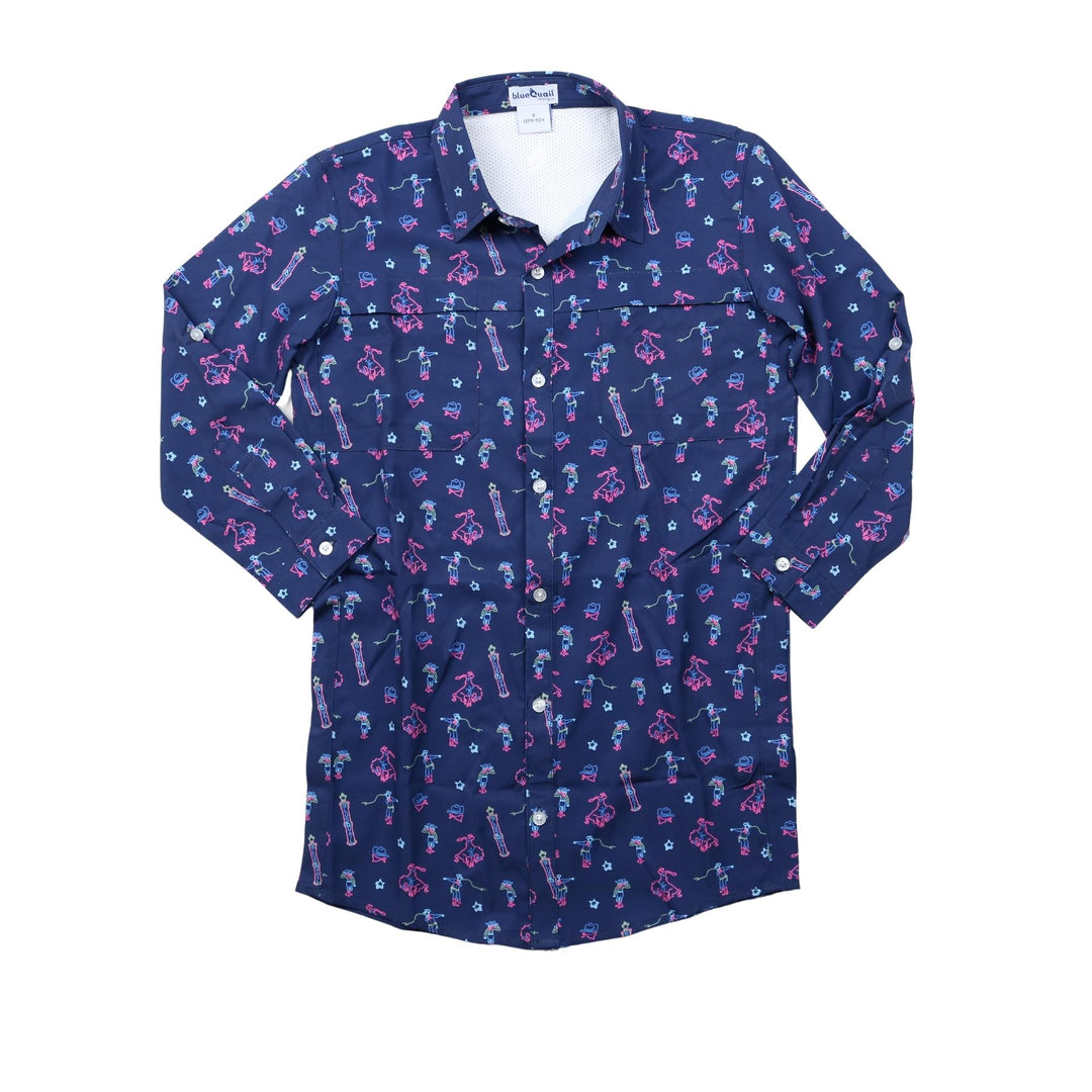 Neon Rodeo Long Sleeve Shirt Dress