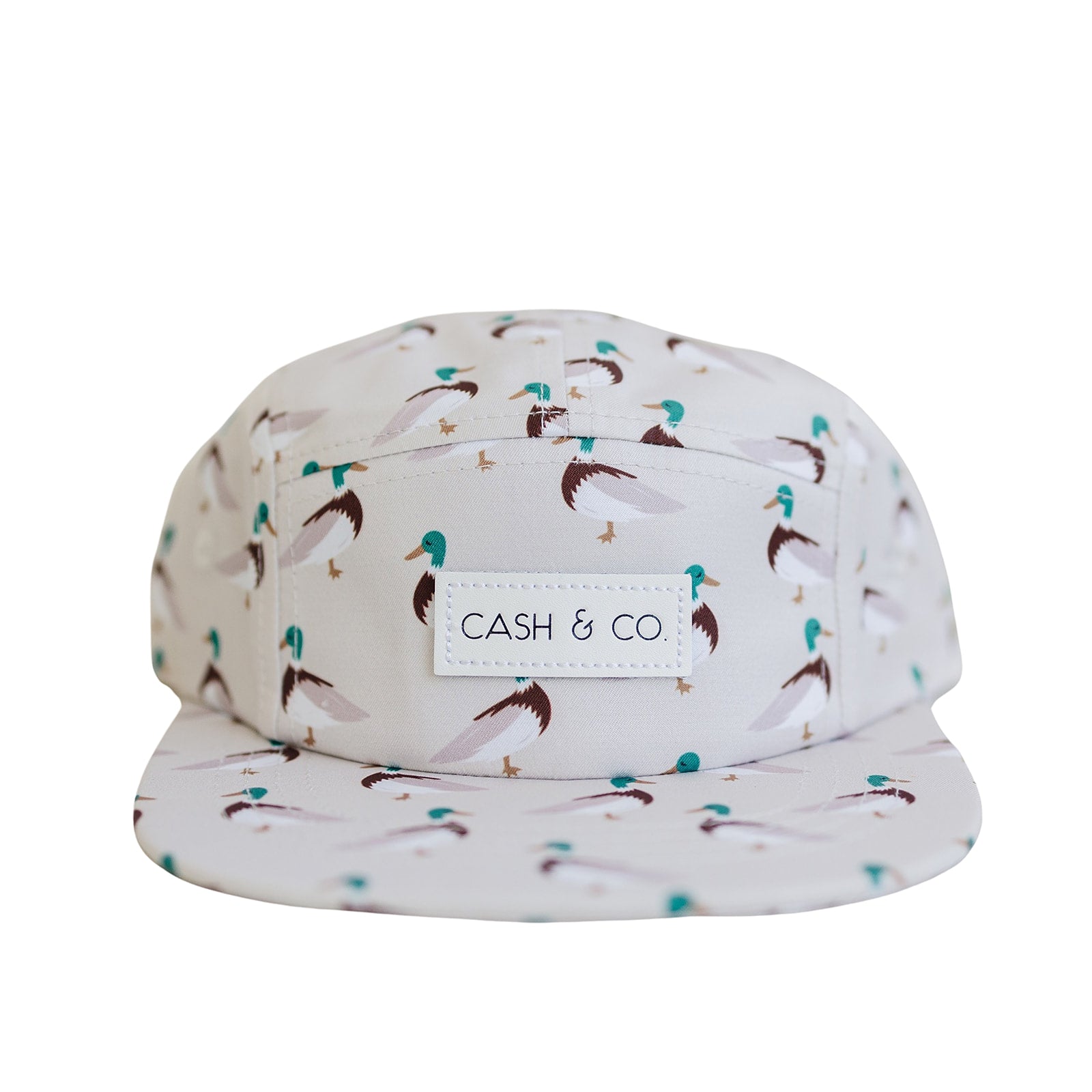 Duck Hunt Tan Flat Brim Hat