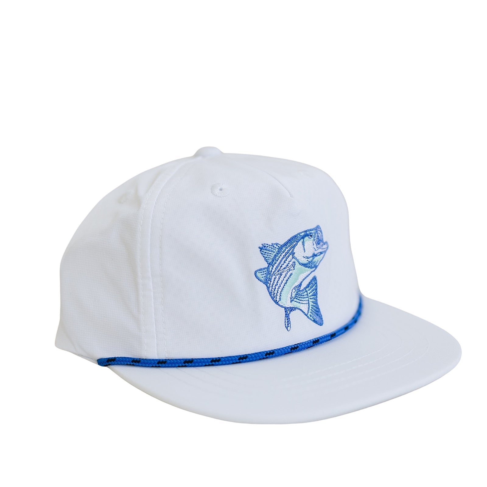 Bass Pro White Flat Brim Hat