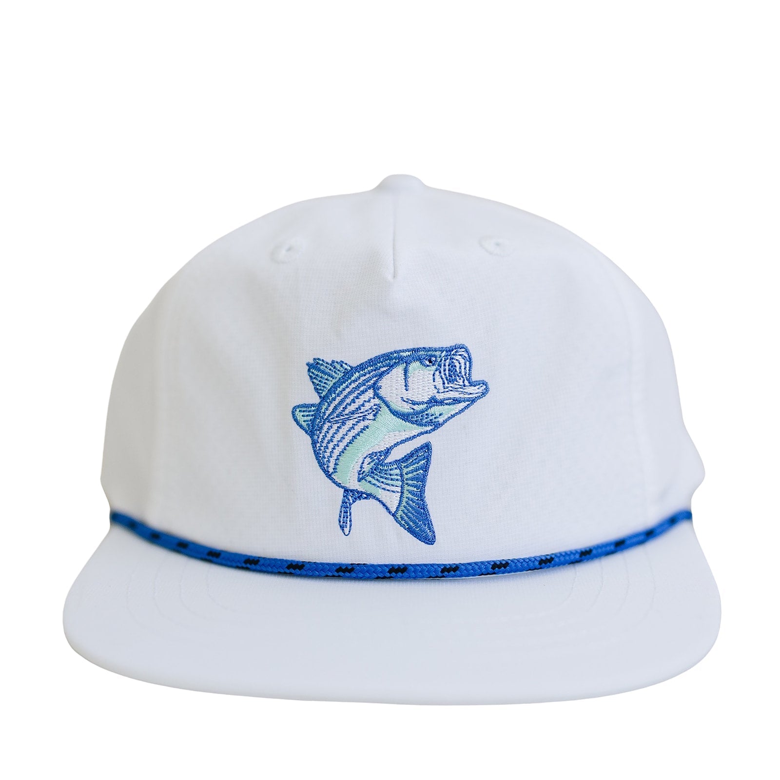 Bass Pro White Flat Brim Hat